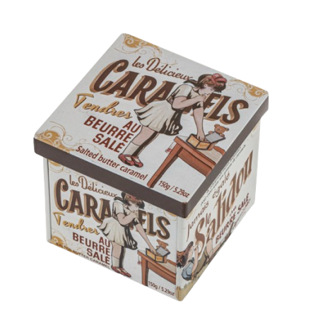 Boîte métal Caramels Tendres au beurre salé – La Maison d’Armorine